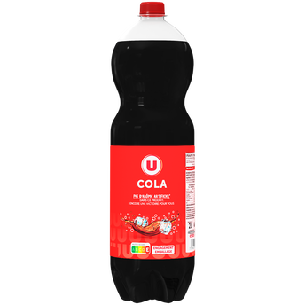 Image de U
Boisson gazéfiée saveur cola avec sucre et édulcorant Pet
