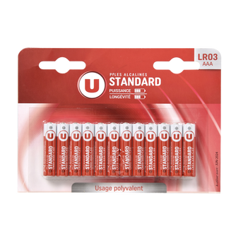 Image de U
Piles Standard LR03/AAA 12