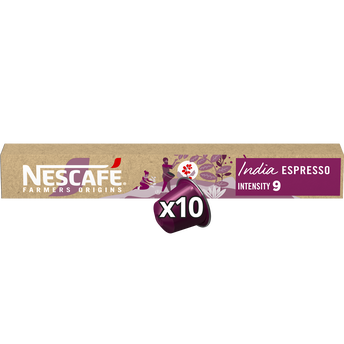 Image de Café capsules NESCAFE FARMERS ORIGINS INDIA ESPRESSO N°9 - Inde - compatible NESPRESSO