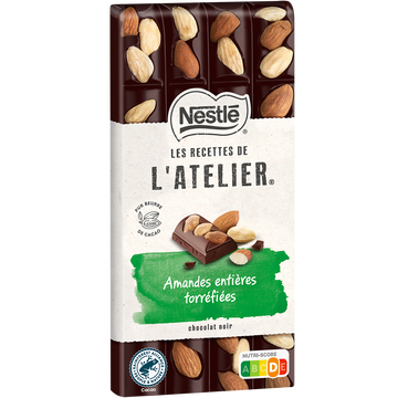 Nestlé Chocolat Noir Amande Les Recettes De L Atelier Nestlé 170g