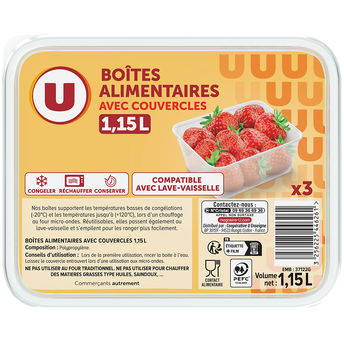 Image de U
Boîtes plastiques micro-ondes 3x1,15