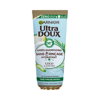 Image de Soin capillaire sans rinçage eau de coco aloe ULTRA DOUX HAIRCARE