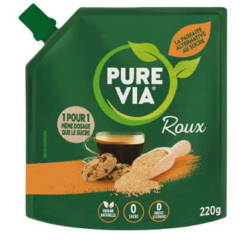 Image de Poudre cristalisée PURE VIA roux, doypack de
