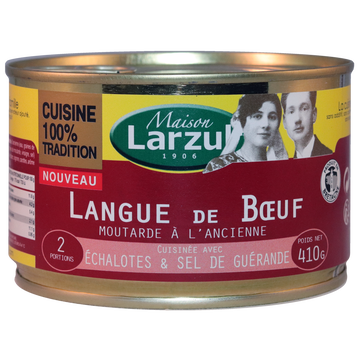 Maison Larzul Langue De Boeuf Moutarde À L'ancienne Larzul, 410g