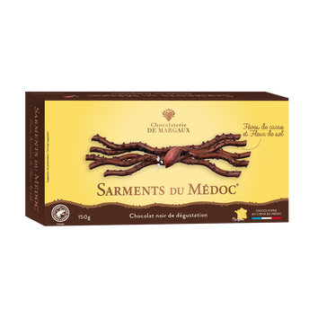Image de Sarments du Médoc chocolat noir fleur de sel MADEMOISELLE DE MARGAUX