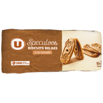 Image de U
Gâteau Spéculoos biscuit belge canelle sans huile de palme sachet