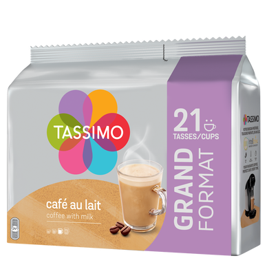 Café dosettes TASSIMO Café au Lait - Compatible TASSIMO - x21