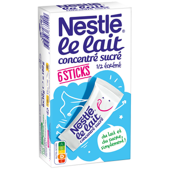Image de Lait Concentré Sucré Sticks Nature NESTLE