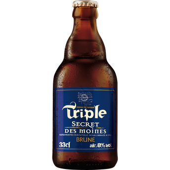 Image de Bière brune Triple SECRET DES MOINES 8° - Bouteille