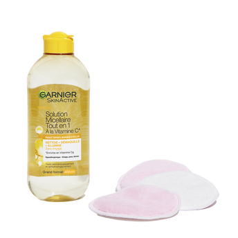 Image de Eau Micellaire Tout En 1 A La Vitamine C GARNIER - Flacon