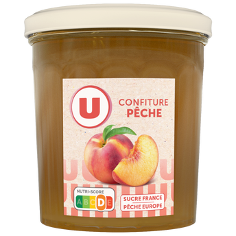 Image de U
Confiture de pêche 50% de fruits  pot de