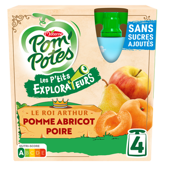 Image de Compotes Les P'tits Explorateurs Le Roi Arthur POM'POTES