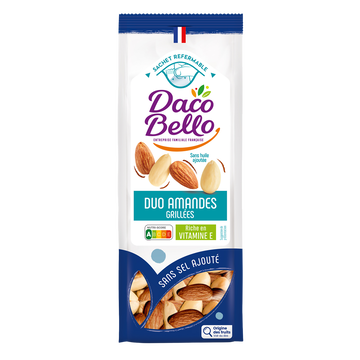 Daco Bello Duo Amandes Grillées Sans Sel, Daco Bello, Sachet 175g