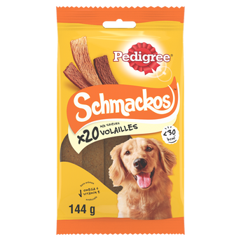 Image de Friandises chien récompenses Schmackos à la volaille PEDIGREE x20