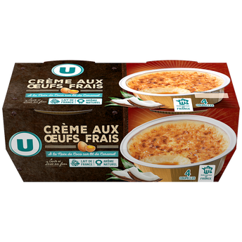 Image de U
Crème aux oeufs noix de coco sur lit de caramel