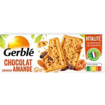 Image de Biscuits chocolat amande GERBLE - 4x4