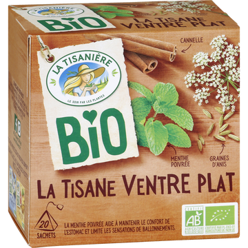 La Tisanière Infusion Ventre Plat Bio La Tisaniere X20 Sachets 30g