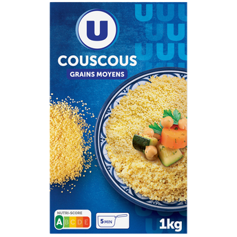 Image de U
Graine de couscous grains moyens étui de