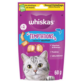 Image de Friandises saveur saumon pour chat adulte WHISKAS