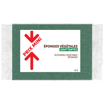 Image de Eponges végétales grattantse verte PRIX MINI