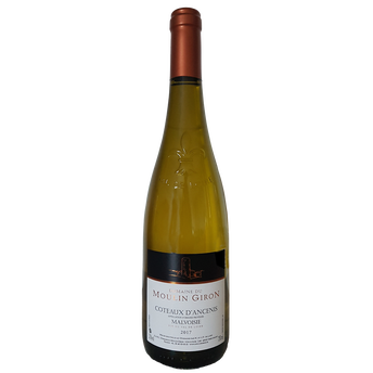 Image de Coteaux d'Ancenis Malvoisie AOP blanc moelleux Domaine du Moulin Giron, bouteille de