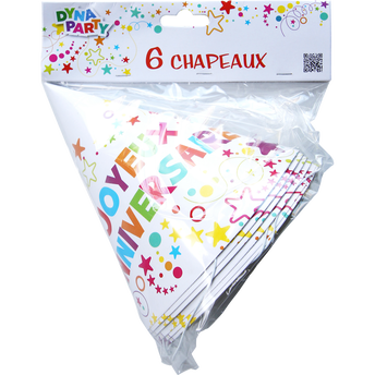 Image de Chapeau DYNASTRIB Joyeux Anniversaire Party en carton