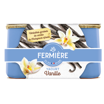 Image de Yaourts vanille LA FERMIERE - 2 pots de