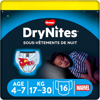 Image de Sous-vêtements de nuit drynites garçons HUGGIES 17/30 Kg(4-7