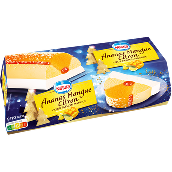 Image de Bûche glacée sensations ananas mangue citron NESTLE