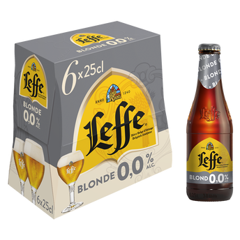 Image de Bière blonde sans alcool LEFFE, 0,0° - bouteille