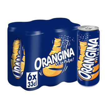 Image de Soda à l'orange ORANGINA - le pack de 6 canettes de