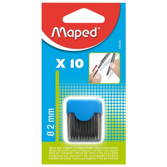 Image de Mines pour compas MAPED, 2mm, étui de 10 unités