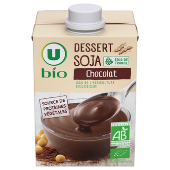 Image de U BIO
Dessert soja au chocolat brique