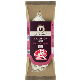 Image de U SAVEURS
Saucisson Sec de Montagne Label Rouge