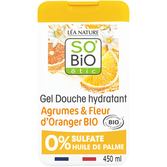 Image de Gel douche agrumes et fleur d'oranger bio SO'BIO