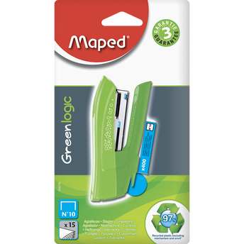 Image de Agrafeuse Green Logic Pocket MAPED, pour agrafe n°10, 1