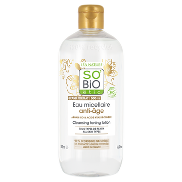 SO'BiO étic Eau Micellaire Anti-âge Précieux Argan So Bio, Flacon De 500ml