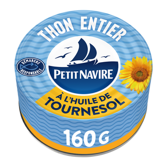 Image de Thon Entier huile de tournesol PETIT NAVIRE