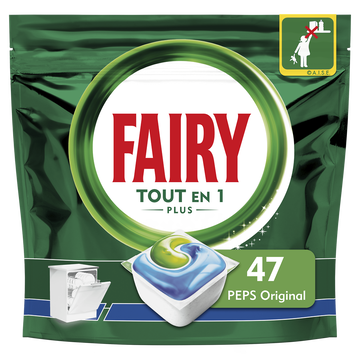 Fairy Nettoyant Lave-vaisselle Tout En 1 Original Taille M Fairy X47capsules