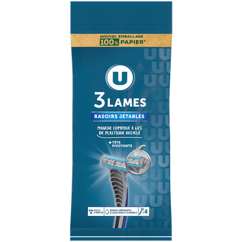 Image de U
Rasoir masculin jetable 3 Lames