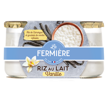 Image de Riz au lait vanille LA FERMIERE - 2 pots de