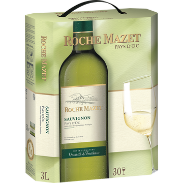 Roche Mazet Vin Blanc Igp De Pays D'oc Sauvignon Roche Mazet, Fontaine À Vin De 3l