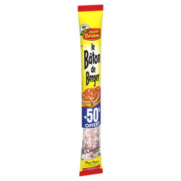 Justin Bridou Le Bâton De Berger Nature Justin Bridou, 250g + 50% Offerts Soit 375g