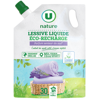 Image de U NATURE
Lessive liquide - Senteur du sud - 30 lavages - RECHARGE - 1.5