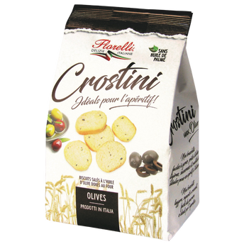 Image de Crostini olives noires FLORELLI