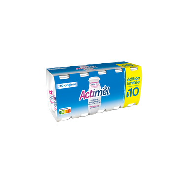 Actimel Lait Fermenté Sucré Nature Actimel, 10x100g