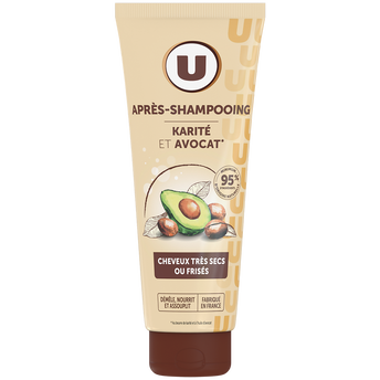 Image de U
Après-shampooing Cheveux très secs ou frisés, karité & avocat