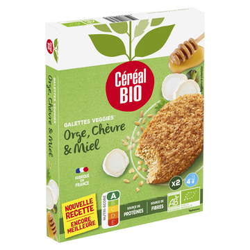 Céréal Bio Galettes D'orge De Chèvre Et Miel Bio Frais Cereal, 200g