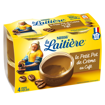 Image de Le Petit Pot de crème Cafe LA LAITIERE - 4 pots de