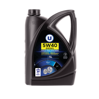 Image de U
Huile 5W40 pour moteurs diesel 5